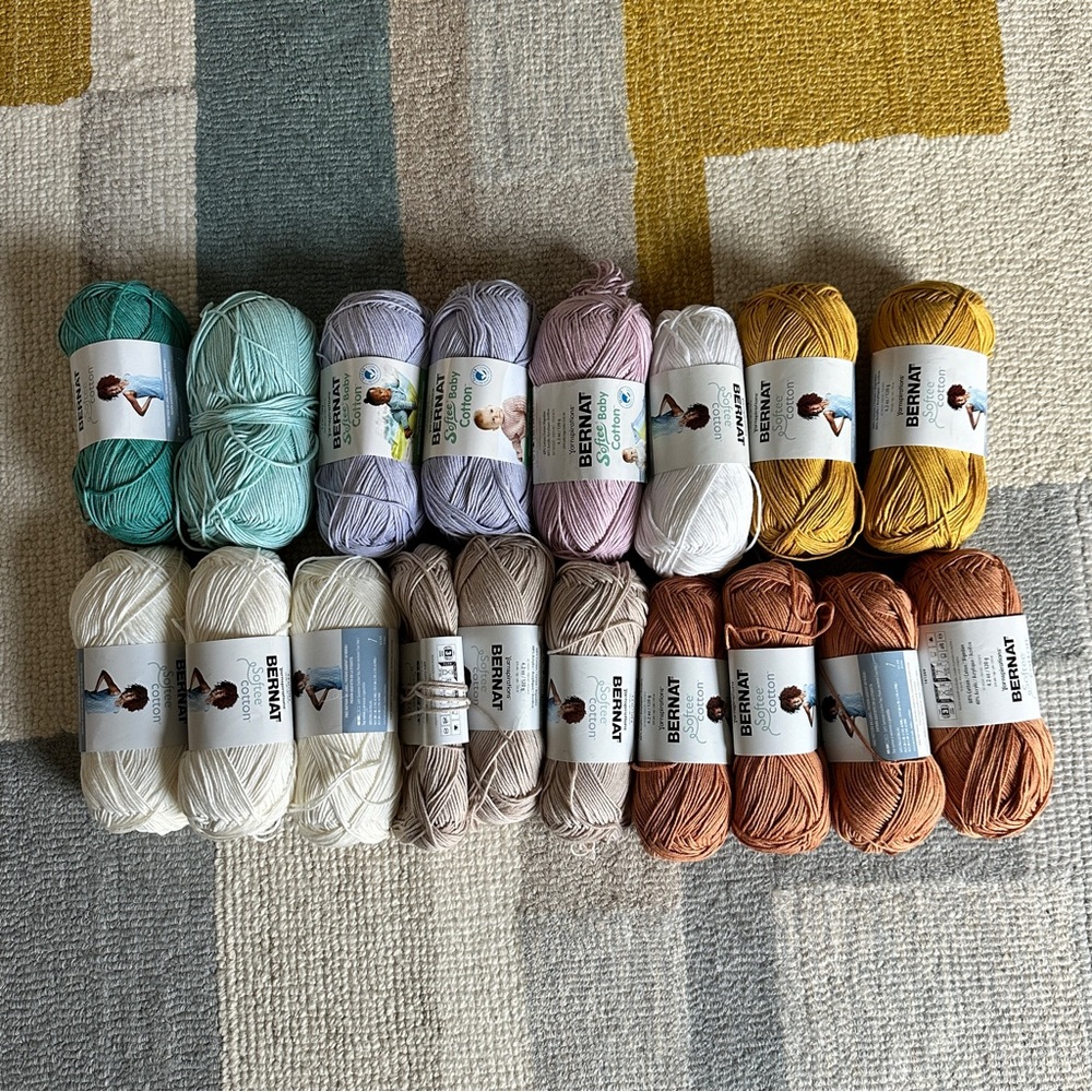 Bernat Softee Cotton Yarn Variety Bundle